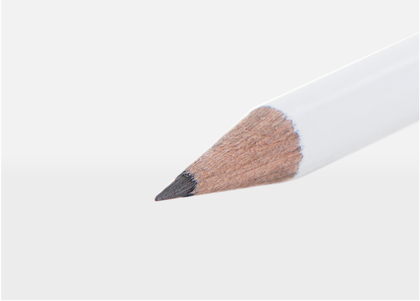Bleistift weiß, rund und mit weißem Radierer